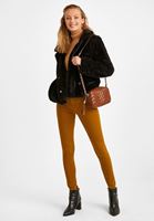 Bayan Kahverengi Nakış Detaylı Kol Çantası