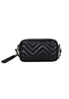 Bayan Siyah Nakış Detaylı Kol Çantası