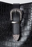 Bayan Siyah Toka Detaylı Çanta