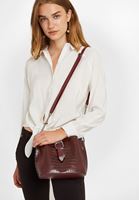 Bayan Bordo Toka Detaylı Çanta