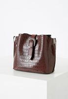 Bayan Bordo Toka Detaylı Çanta