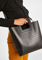 Bayan Siyah Büyük Kol Çantası