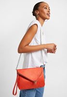 Bayan Pembe Fermuar Detaylı Askılı Çanta