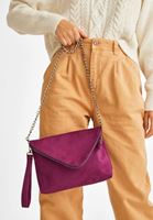 Bayan Mor Fermuar Detaylı Askılı Çanta