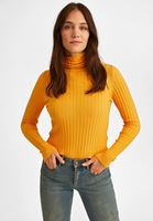 Bayan Sarı Dokulu Boğazlı Kazak