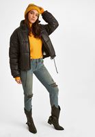 Bayan Sarı Dokulu Boğazlı Kazak