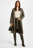 Bayan Krem Dokulu Boğazlı Kazak