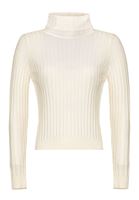 Bayan Krem Dokulu Boğazlı Kazak