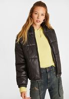 Bayan Siyah Oversize Şişme Mont