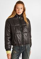 Bayan Siyah Oversize Şişme Mont