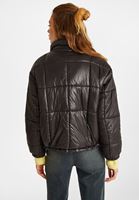 Bayan Siyah Oversize Şişme Mont