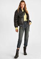 Bayan Siyah Oversize Şişme Mont