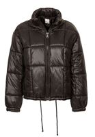 Bayan Siyah Oversize Şişme Mont