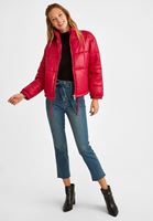 Bayan Pembe Oversize Şişme Mont