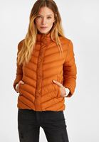 Bayan Turuncu Kısa Şişme Mont