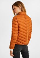 Bayan Turuncu Kısa Şişme Mont