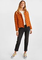 Bayan Turuncu Kısa Şişme Mont