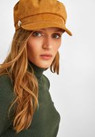 Bayan Kahverengi Kasket Şapka