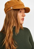 Bayan Kahverengi Kasket Şapka