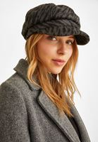 Bayan Çok Renkli Desenli Kasket Şapka