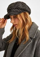 Bayan Çok Renkli Desenli Kasket Şapka