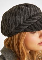 Bayan Çok Renkli Desenli Kasket Şapka