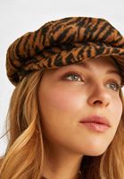 Bayan Çok Renkli Desenli Kasket Şapka