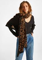 Bayan Çok Renkli Desenli Uzun Şal