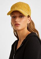 Bayan Sarı Dokulu Şapka