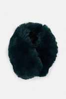 Bayan Yeşil Suni Kürk Kısa Boyunluk