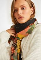 Bayan Çok Renkli Karışık Desenli Şal 