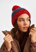 Bayan Kırmızı Ponponlu Bere