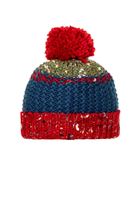 Bayan Kırmızı Ponponlu Bere