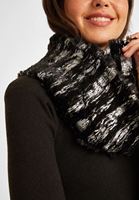 Bayan Siyah Parlak Detaylı Boyunluk