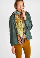 Bayan Çok Renkli Karışık Desenli Uzun Şal