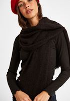 Bayan Siyah Uzun Şal