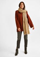 Bayan Kahverengi Uzun Şal