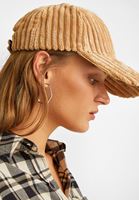 Bayan Krem Dokulu Şapka