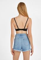 Bayan Siyah Dantel Detaylı Büstiyer