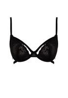 Bayan Siyah Dantel Detaylı Büstiyer