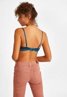 Bayan Mavi Dantel Detaylı Büstiyer