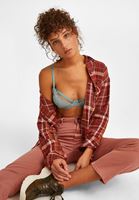 Bayan Mavi Dantel Detaylı Büstiyer