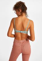 Bayan Mavi Dantel Detaylı Büstiyer