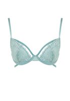 Bayan Mavi Dantel Detaylı Büstiyer