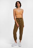 Bayan Bej Dikişsiz İnce Askılı Crop Top