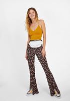 Bayan Sarı Dikişsiz İnce Askılı Crop Top