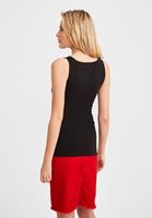 Bayan Siyah Kalın Askılı Kare Yaka Atlet