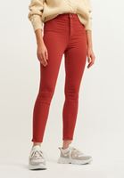 Bayan Bordo Ultra Yüksek Bel Pantolon