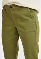 Bayan Yeşil Orta Bel Boru Paça Pantolon