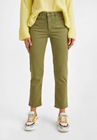 Bayan Yeşil Yüksek Bel Slim Pantolon